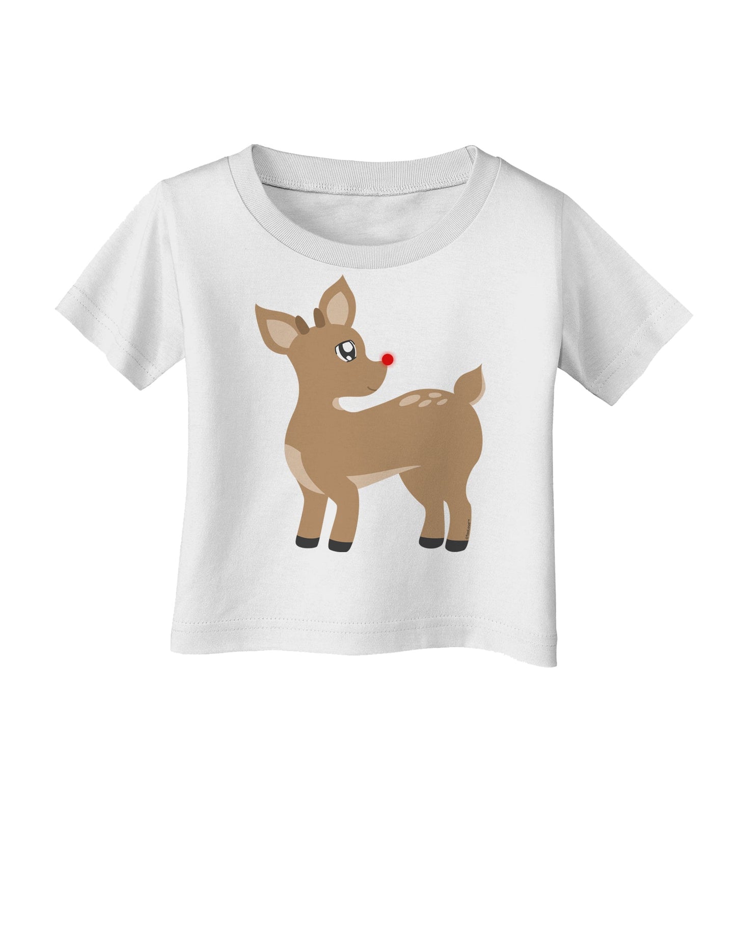 Cute Little Rudolph the Reindeer - Christmas Infant T-Shirt by TooLoud-Infant T-Shirt-TooLoud-White-06-Months-Davson Sales
