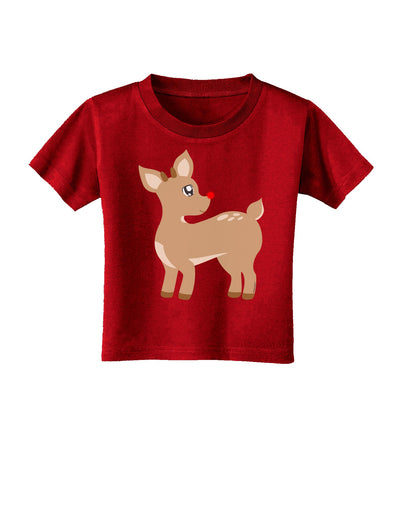 Cute Little Rudolph the Reindeer - Christmas Toddler T-Shirt Dark by TooLoud-Toddler T-Shirt-TooLoud-Clover-Green-2T-Davson Sales