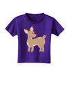 Cute Little Rudolph the Reindeer - Christmas Toddler T-Shirt Dark by TooLoud-Toddler T-Shirt-TooLoud-Purple-2T-Davson Sales