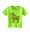 Cute Little Rudolph the Reindeer - Christmas Toddler T-Shirt by TooLoud-Toddler T-Shirt-TooLoud-Lime-Green-2T-Davson Sales