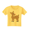 Cute Little Rudolph the Reindeer - Christmas Toddler T-Shirt by TooLoud-Toddler T-Shirt-TooLoud-Yellow-2T-Davson Sales