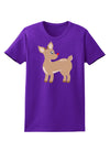 Cute Little Rudolph the Reindeer - Christmas Womens Dark T-Shirt by TooLoud-Womens T-Shirt-TooLoud-Purple-X-Small-Davson Sales