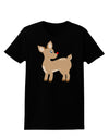 Cute Little Rudolph the Reindeer - Christmas Womens Dark T-Shirt by TooLoud-Womens T-Shirt-TooLoud-Black-X-Small-Davson Sales