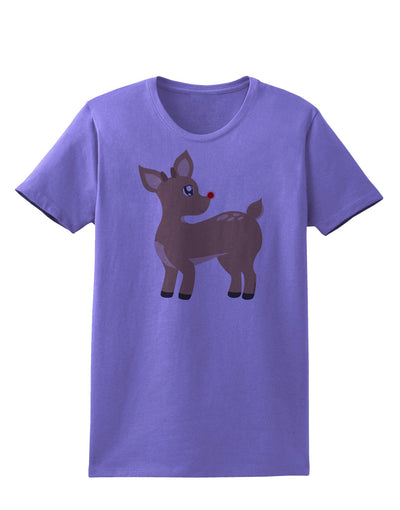 Cute Little Rudolph the Reindeer - Christmas Womens T-Shirt by TooLoud-Womens T-Shirt-TooLoud-Violet-X-Small-Davson Sales