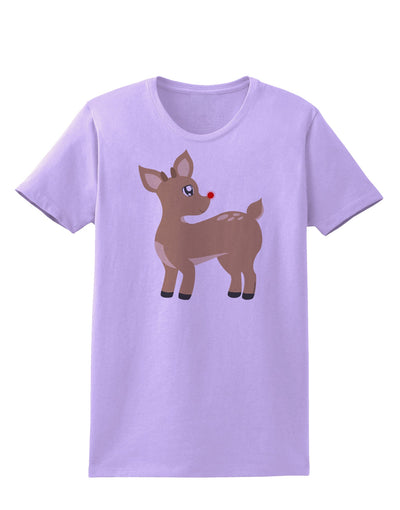 Cute Little Rudolph the Reindeer - Christmas Womens T-Shirt by TooLoud-Womens T-Shirt-TooLoud-Lavender-X-Small-Davson Sales