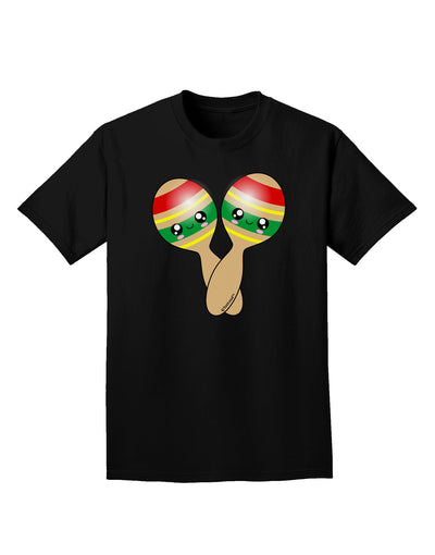 Cute Maracas Design Adult Dark T-Shirt by TooLoud-Mens T-Shirt-TooLoud-Black-Small-Davson Sales