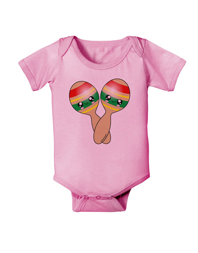 Cute Maracas Design Baby Romper Bodysuit by TooLoud-Baby Romper-TooLoud-Light-Pink-06-Months-Davson Sales