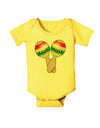 Cute Maracas Design Baby Romper Bodysuit by TooLoud-Baby Romper-TooLoud-Yellow-06-Months-Davson Sales