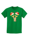 Cute Maracas Design Childrens Dark T-Shirt by TooLoud-Childrens T-Shirt-TooLoud-Kelly-Green-X-Small-Davson Sales