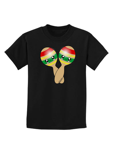 Cute Maracas Design Childrens Dark T-Shirt by TooLoud-Childrens T-Shirt-TooLoud-Black-X-Small-Davson Sales