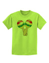Cute Maracas Design Childrens T-Shirt by TooLoud-Childrens T-Shirt-TooLoud-Lime-Green-X-Small-Davson Sales