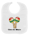 Cute Maracas Design - Cinco de Mayo Baby Bib by TooLoud