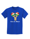 Cute Maracas Design - Cinco de Mayo Childrens Dark T-Shirt by TooLoud-Childrens T-Shirt-TooLoud-Royal-Blue-X-Small-Davson Sales