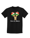 Cute Maracas Design - Cinco de Mayo Childrens Dark T-Shirt by TooLoud-Childrens T-Shirt-TooLoud-Black-X-Small-Davson Sales