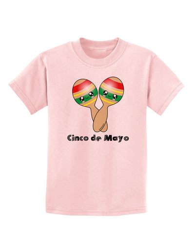 Cute Maracas Design - Cinco de Mayo Childrens T-Shirt by TooLoud-Childrens T-Shirt-TooLoud-PalePink-X-Small-Davson Sales