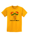 Cute Maracas Design - Cinco de Mayo Childrens T-Shirt by TooLoud-Childrens T-Shirt-TooLoud-Gold-X-Small-Davson Sales