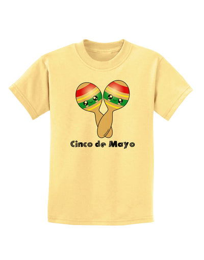 Cute Maracas Design - Cinco de Mayo Childrens T-Shirt by TooLoud-Childrens T-Shirt-TooLoud-Daffodil-Yellow-X-Small-Davson Sales