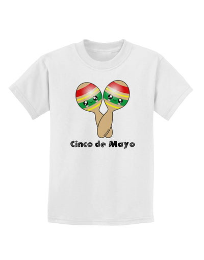 Cute Maracas Design - Cinco de Mayo Childrens T-Shirt by TooLoud-Childrens T-Shirt-TooLoud-White-X-Small-Davson Sales