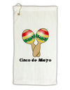 Cute Maracas Design - Cinco de Mayo Micro Terry Gromet Golf Towel 16 x 25 inch by TooLoud-Golf Towel-TooLoud-White-Davson Sales