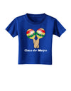 Cute Maracas Design - Cinco de Mayo Toddler T-Shirt Dark by TooLoud-Toddler T-Shirt-TooLoud-Royal-Blue-2T-Davson Sales