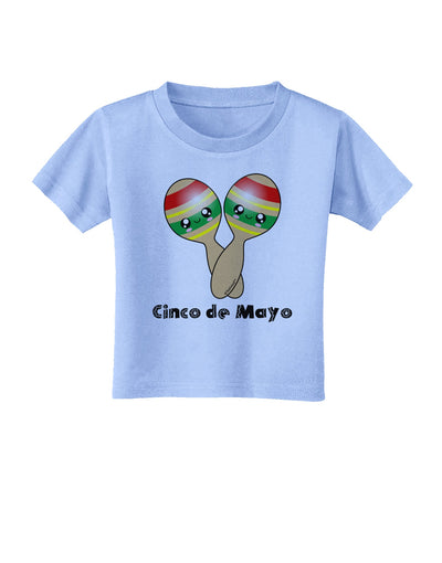 Cute Maracas Design - Cinco de Mayo Toddler T-Shirt by TooLoud-Toddler T-Shirt-TooLoud-Aquatic-Blue-2T-Davson Sales