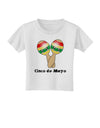 Cute Maracas Design - Cinco de Mayo Toddler T-Shirt by TooLoud-Toddler T-Shirt-TooLoud-White-2T-Davson Sales