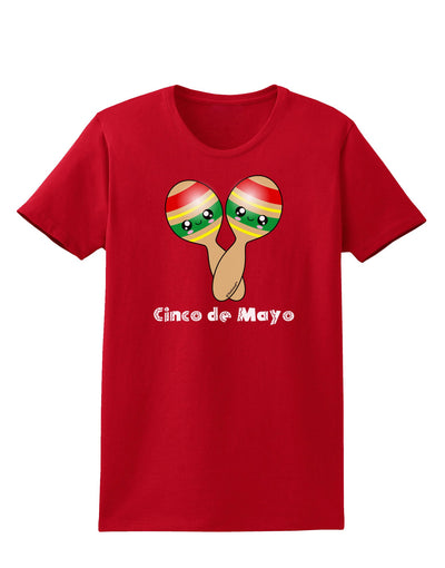 Cute Maracas Design - Cinco de Mayo Womens Dark T-Shirt by TooLoud-Womens T-Shirt-TooLoud-Red-X-Small-Davson Sales