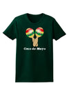 Cute Maracas Design - Cinco de Mayo Womens Dark T-Shirt by TooLoud-Womens T-Shirt-TooLoud-Forest-Green-Small-Davson Sales