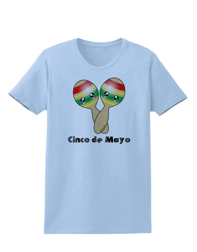 Cute Maracas Design - Cinco de Mayo Womens T-Shirt by TooLoud-Womens T-Shirt-TooLoud-Light-Blue-X-Small-Davson Sales