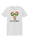 Cute Maracas Design - Cinco de Mayo Womens T-Shirt by TooLoud-Womens T-Shirt-TooLoud-White-X-Small-Davson Sales