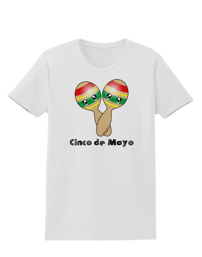 Cute Maracas Design - Cinco de Mayo Womens T-Shirt by TooLoud-Womens T-Shirt-TooLoud-White-X-Small-Davson Sales