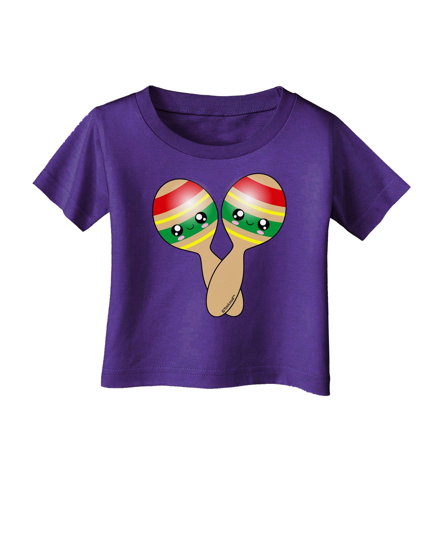 Cute Maracas Design Infant T-Shirt Dark by TooLoud-Infant T-Shirt-TooLoud-Purple-06-Months-Davson Sales