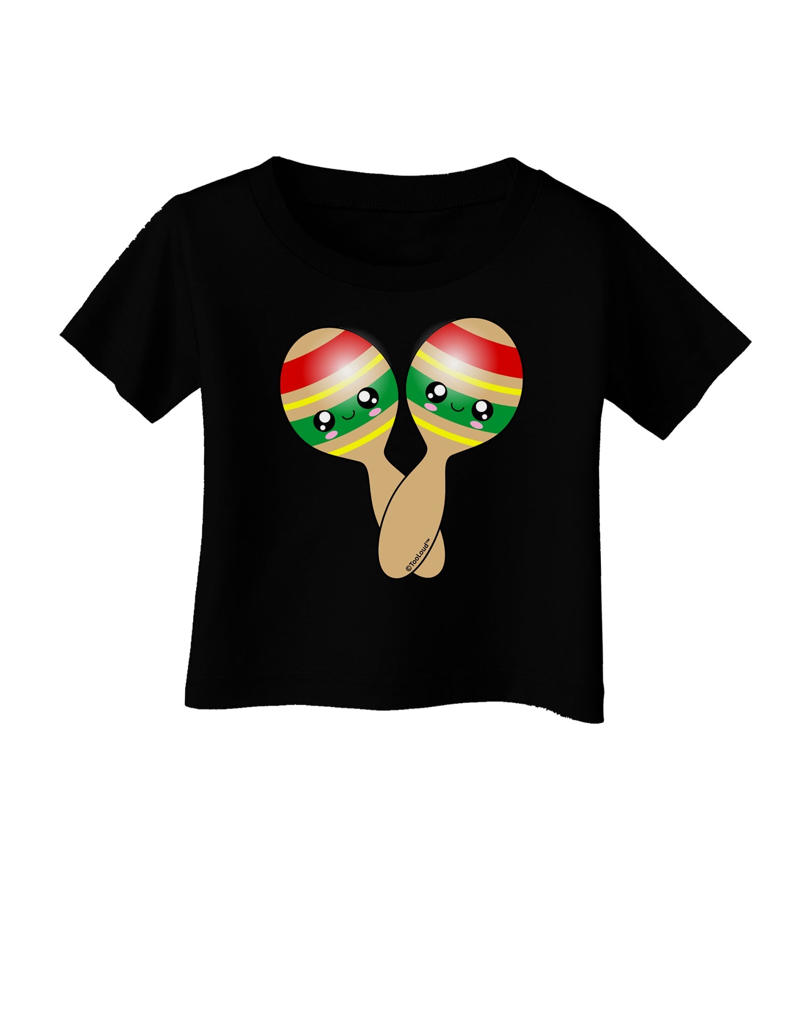 Cute Maracas Design Infant T-Shirt Dark by TooLoud-Infant T-Shirt-TooLoud-Black-06-Months-Davson Sales