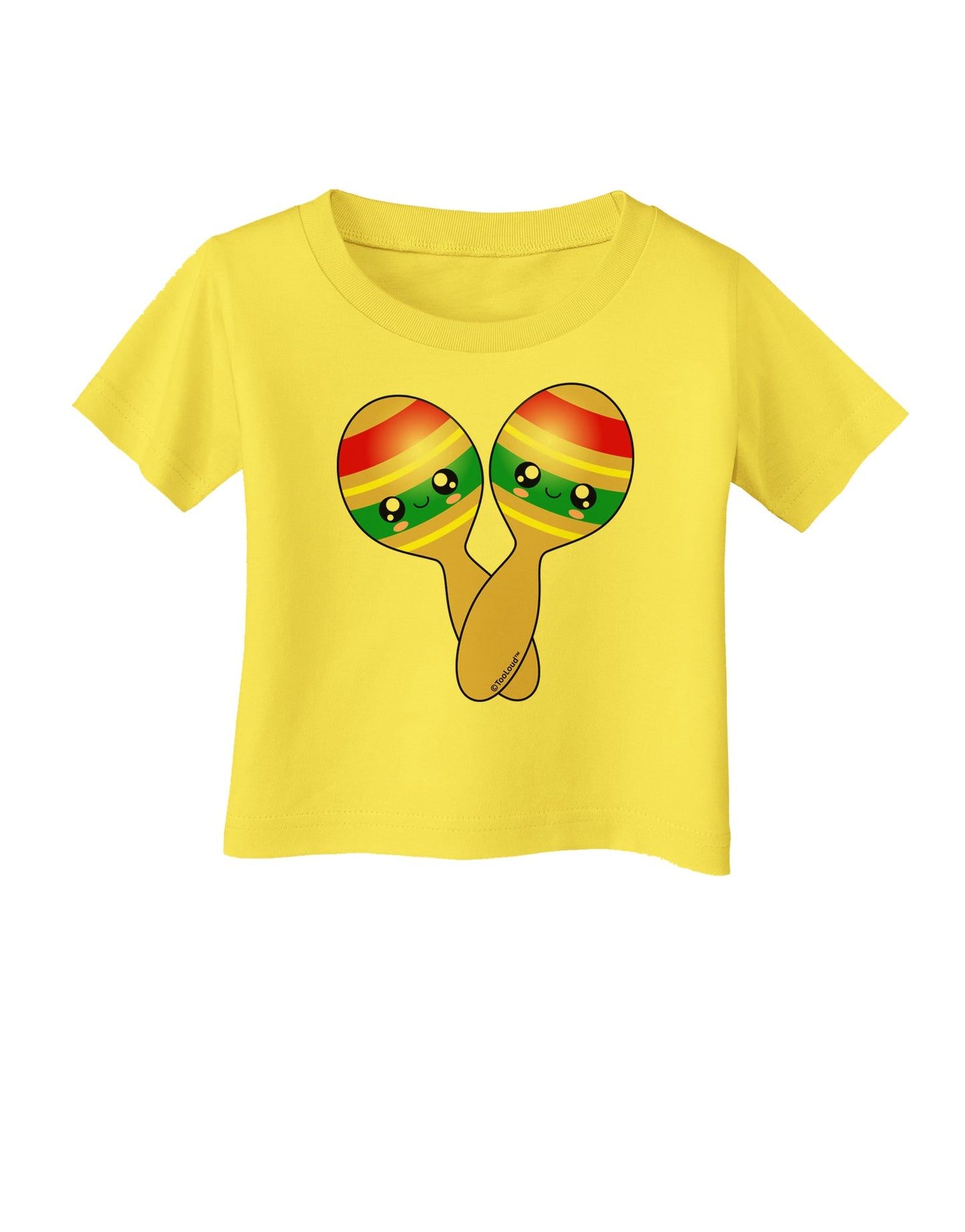 Cute Maracas Design Infant T-Shirt by TooLoud-Infant T-Shirt-TooLoud-Yellow-06-Months-Davson Sales