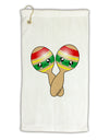 Cute Maracas Design Micro Terry Gromet Golf Towel 16 x 25 inch by TooLoud-Golf Towel-TooLoud-White-Davson Sales