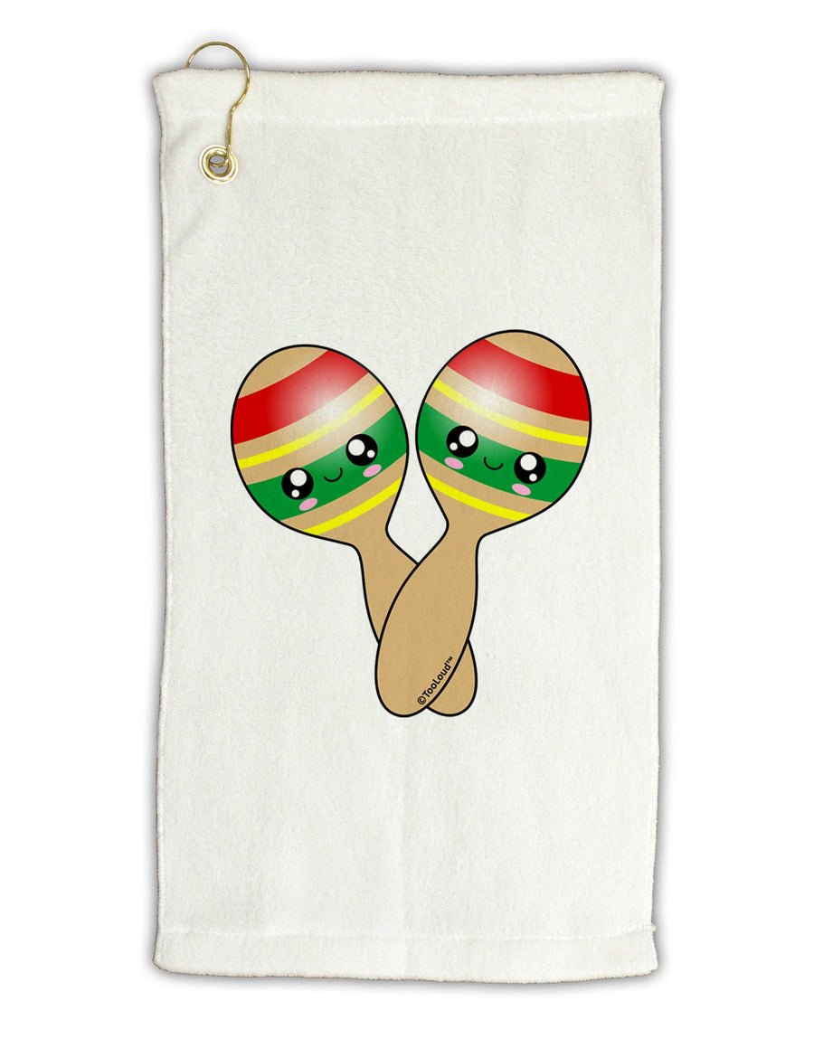 Cute Maracas Design Micro Terry Gromet Golf Towel 16 x 25 inch by TooLoud-Golf Towel-TooLoud-White-Davson Sales