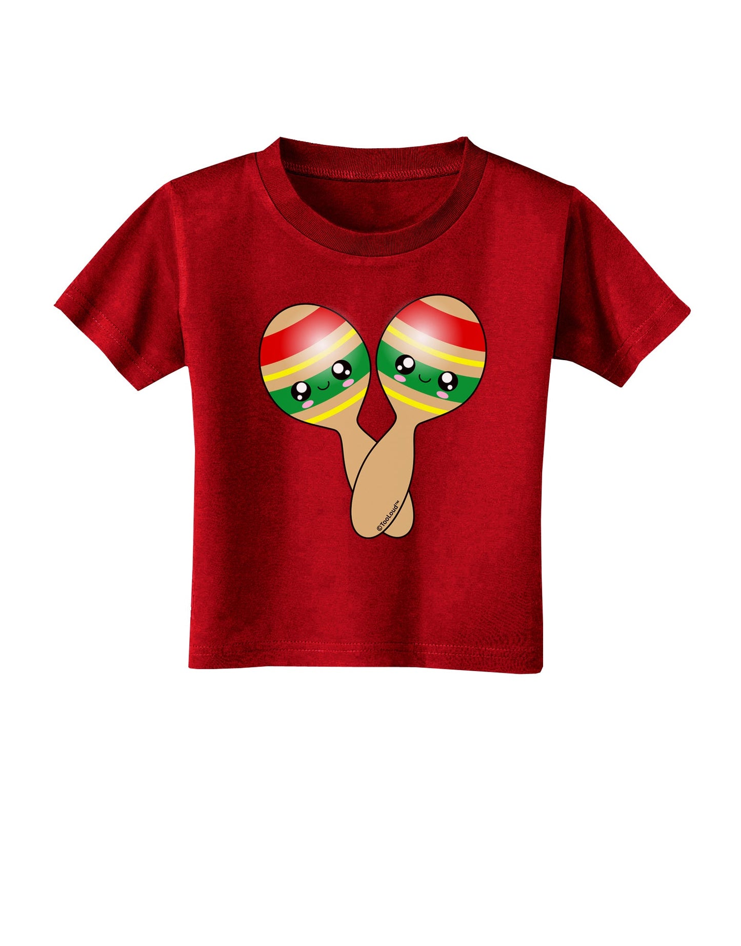 Cute Maracas Design Toddler T-Shirt Dark by TooLoud-Toddler T-Shirt-TooLoud-Red-2T-Davson Sales