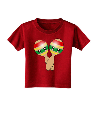 Cute Maracas Design Toddler T-Shirt Dark by TooLoud-Toddler T-Shirt-TooLoud-Red-2T-Davson Sales