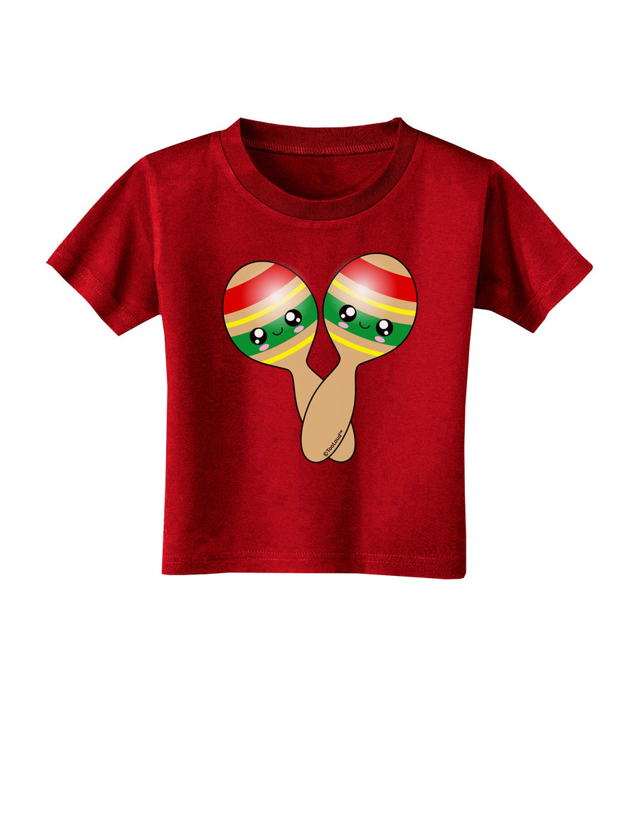 Cute Maracas Design Toddler T-Shirt Dark by TooLoud-Toddler T-Shirt-TooLoud-Black-2T-Davson Sales