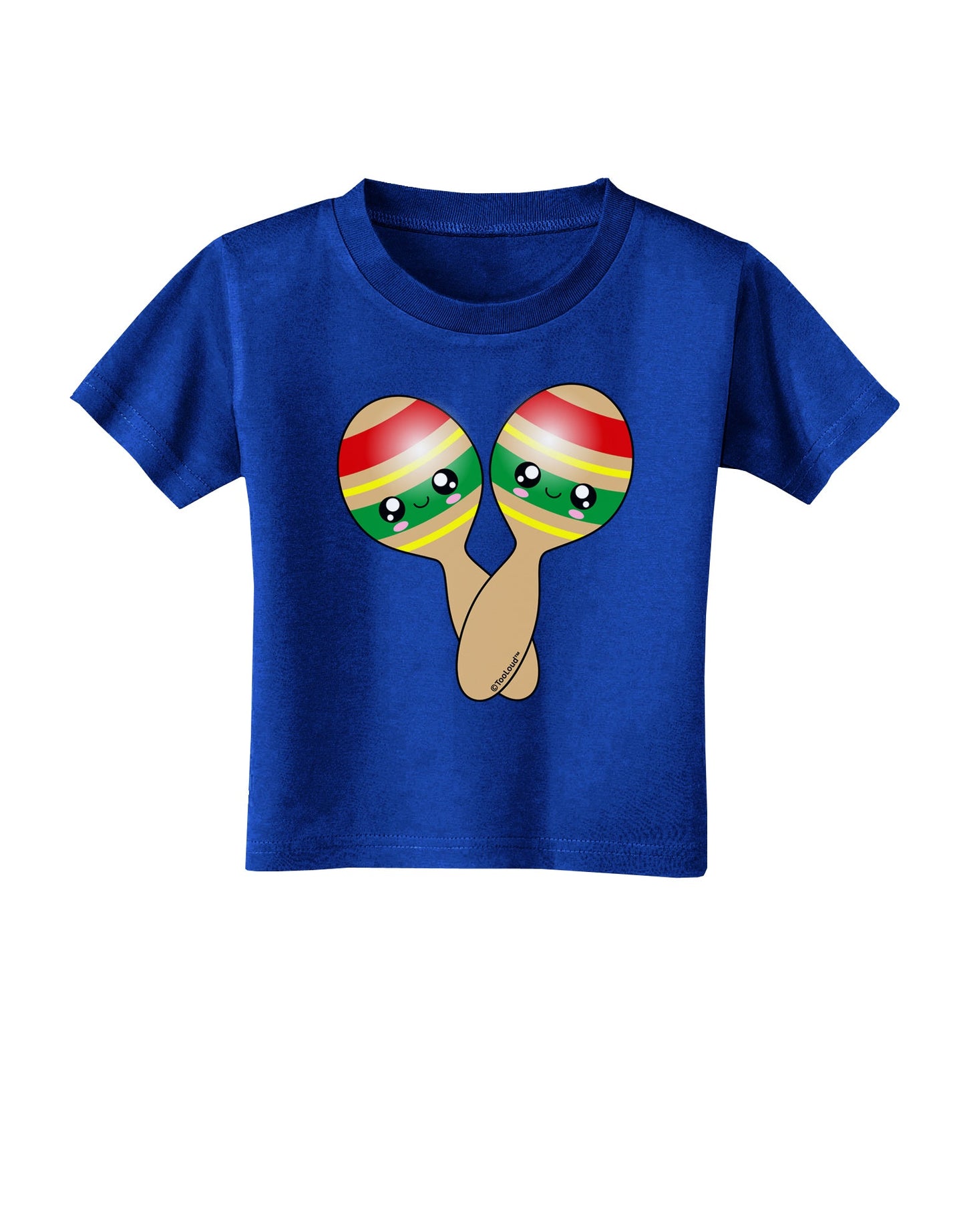Cute Maracas Design Toddler T-Shirt Dark by TooLoud-Toddler T-Shirt-TooLoud-Royal-Blue-2T-Davson Sales