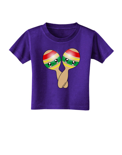 Cute Maracas Design Toddler T-Shirt Dark by TooLoud-Toddler T-Shirt-TooLoud-Purple-2T-Davson Sales