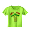 Cute Maracas Design Toddler T-Shirt by TooLoud-Toddler T-Shirt-TooLoud-Lime-Green-2T-Davson Sales