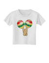 Cute Maracas Design Toddler T-Shirt by TooLoud-Toddler T-Shirt-TooLoud-White-2T-Davson Sales
