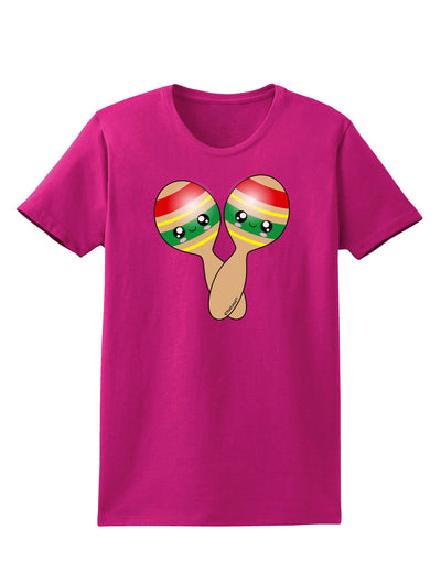 Cute Maracas Design Womens Dark T-Shirt by TooLoud-Womens T-Shirt-TooLoud-Hot-Pink-Small-Davson Sales