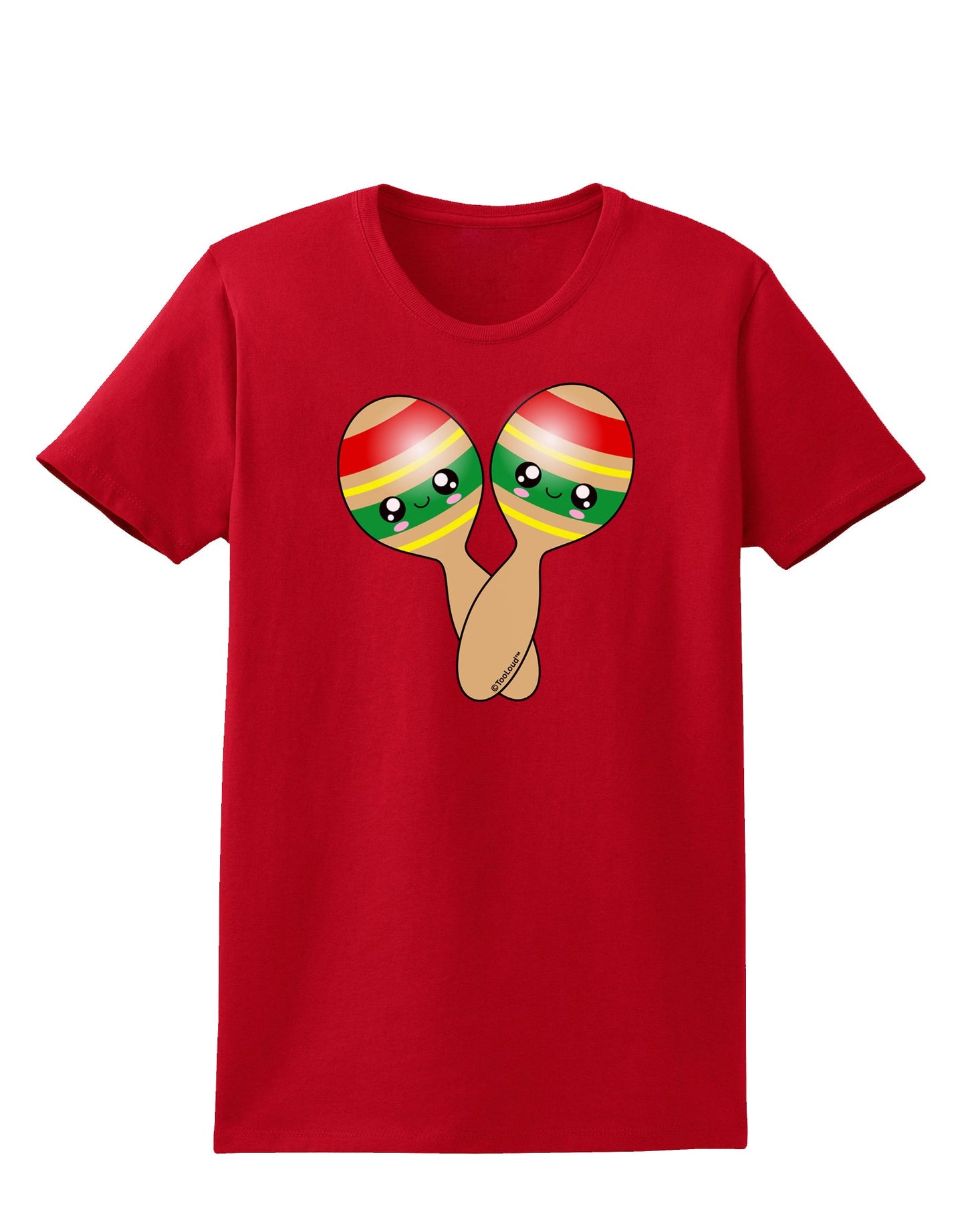 Cute Maracas Design Womens Dark T-Shirt by TooLoud-Womens T-Shirt-TooLoud-Red-X-Small-Davson Sales