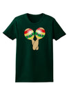 Cute Maracas Design Womens Dark T-Shirt by TooLoud-Womens T-Shirt-TooLoud-Forest-Green-Small-Davson Sales