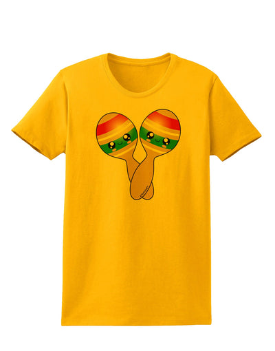 Cute Maracas Design Womens T-Shirt by TooLoud-Womens T-Shirt-TooLoud-Gold-X-Small-Davson Sales