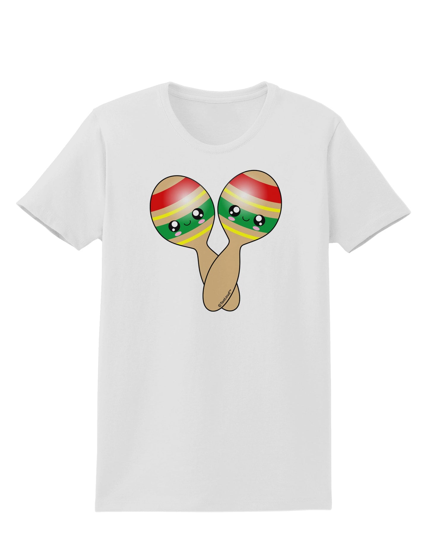 Cute Maracas Design Womens T-Shirt by TooLoud-Womens T-Shirt-TooLoud-White-X-Small-Davson Sales