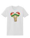 Cute Maracas Design Womens T-Shirt by TooLoud-Womens T-Shirt-TooLoud-White-X-Small-Davson Sales