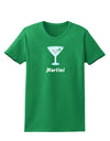 Cute Martini Text Womens Dark T-Shirt-TooLoud-Kelly-Green-X-Small-Davson Sales